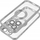 Kapak telefoni Glam Case për iPhone 11, TPU, transparent, argjendtë