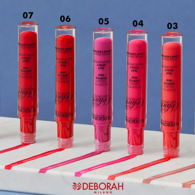 Ruzh buzësh i lëngshëm Deborah Fluid Velvet, mat, 4.5g, Metal Red 51