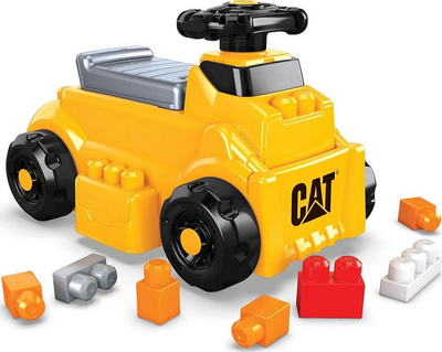 Lodër makinë Mega Bloks Build N Play Ride On, e verdhë