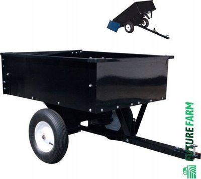 Риморкo за градина Agri Fab 45 0303, 159 kg, челик, црна