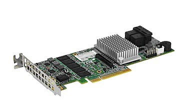 Kartë RAID Supermicro AOC-S3108L-H8IR-16DD, 8 porta të brendshme 12Gb/s, PCIe Gen3, e gjelbër