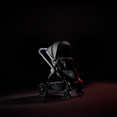 Karrocë bebe iCandy Peach 7 Studio, set komplet 3 në 1, deri 25kg, e zezë