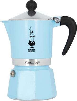 Ibrik për kafe Bialetti RAINBOW 3 TZ, 150 ml, i kaltër