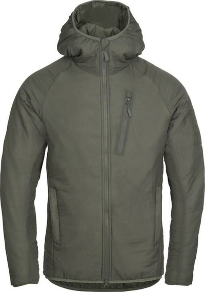 Xhaketë Helikon Wolfhound Hoodie, me kapuç, najlon Windpack, e zezë