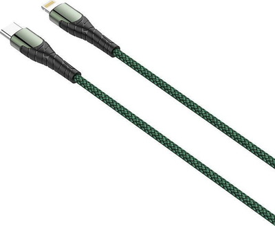 Kabëll USB C në Lightning LDNIO LC112, 2m, PD 18W, jeshil