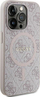 Kapak telefoni Guess 4G me lëkurë MagSafe për iPhone 13 Pro Max, GUHMP13XG4GFRP, rozë