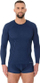 Термичка блуза Brubeck Active Wool за мажи, со долги ракави, за цела сезона, темносина, L