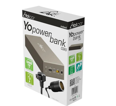 Powerbank i jashtëm Yolco CSX5, 13000mAh, 120W, i zi