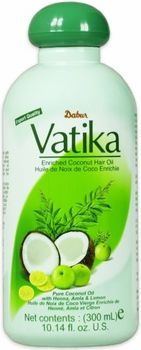 Vaj flokësh Dabur Vatika Enriched Coconut, 300 mL, për ushqyerje