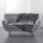 Batanie DOUCEUR D'INTÉRIEUR Flanou, 125 x 150 cm, flanel, gri