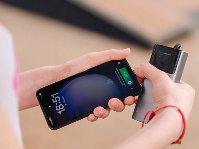 Power bank Tracer Comet, 10000 mAh, PD QC 22.5W, gri