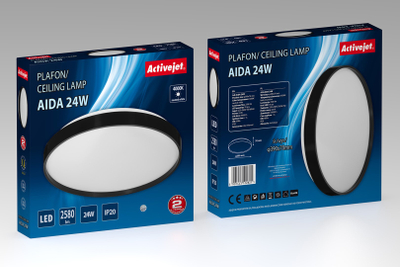Llambadar tavani Activejet AJE AIDA, LED 24W, 2580lm, e bardhë