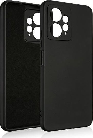 Kuti telefoni Beline Silicone për Xiaomi Redmi Note 12 4G, silikoni, shumë e hollë, e zezë