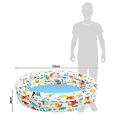 Pishinë fryrëse për kalamaj Intex Paddling Pool 59431, 132cm, 28cm, shumëngjyrëshe