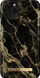 Mbrojtëse telefoni Ideal of Sweden Golden Smoke Marble, për iPhone 11 Pro Xs X, mermer i artë, e zezë