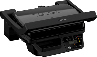 Grill elektrik Tefal OptiGrill GC7P08, 2000W, me programe automatike, ngjyrë e zezë