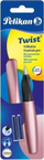 Stilograf Pelikan Twist P457 M + 2 fishekë, rozë