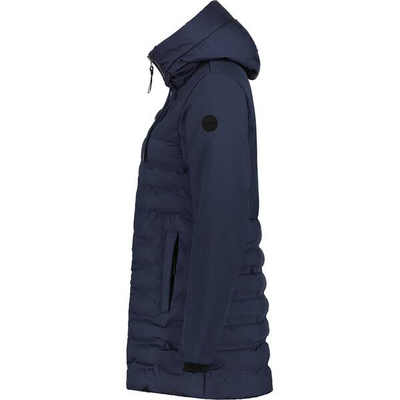Jaketë softshell për goca Icepeak EP Almyra, e gjatë, me kapuç, blu e errët