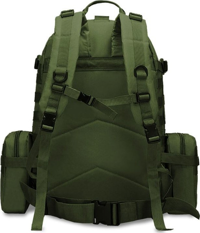 Çantë shpine turistike Offlander Survival Combo 38L, rezistente ndaj ujit, jeshile
