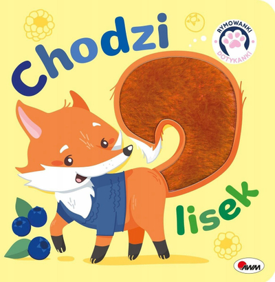 Libër për kalamaj Touch Rhyme Book Goes the Fox, me tekstura, kapak i fortë