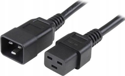 Kabllo energjie Manhattan IEC320, C19 në C20, 16A, 2m, e zezë