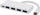 Hub USB Smarteq Wireless, 4 porta USB, lidhje USB‑C, i bardhë