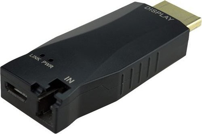 HDMI екстендер Vivolink VLHDMIEXTDGL100, 4K 60Hz, со оптичко влакно, црн