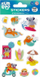 Налепници Sticker Boo Коала и Слот, сет 12 парчиња, разнобојни