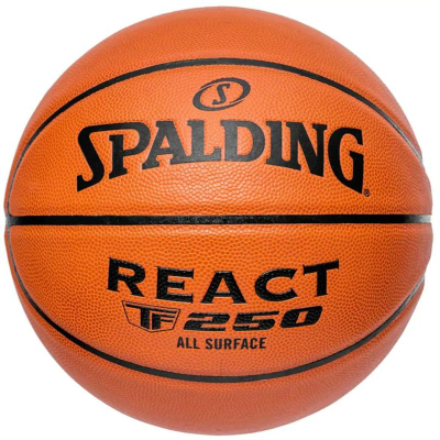 Top basketbolli Spalding React TF-250, nr. 7, portokalli