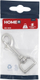 Karabiner Home>it 80mm, çelik inox, argjendtë