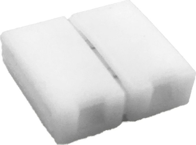 Konektor Z-Z për shirita LED 10mm, set 10 copë, i bardhë