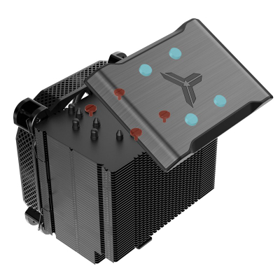 Ftohës CPU Jonsbo HX6250, single tower, 140mm PWM, i zi