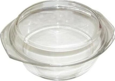 Enë pjekje rrethore KAVALIERGLASS, 3.5 L, xham i fortë, transparente