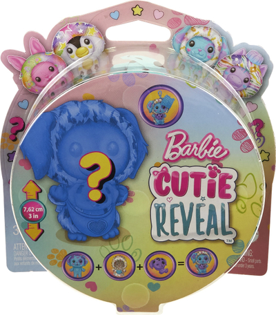 Figurë misteri Barbie Cutie Reveal Dream Pet, 8 cm, lodër surprizë për kalamaj