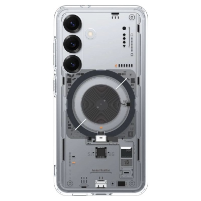 Куќиште за телефон Spigen Ultra Hybrid MagSafe Neo One, за Samsung Galaxy S25, проѕирно