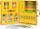 Set arti Lean Toys Yellow Duck, 84 pjesë, valixhe, e verdhë