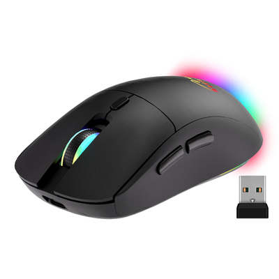 Maus Media-Tech MT1124, wireless BT RF, i qetë, i zi