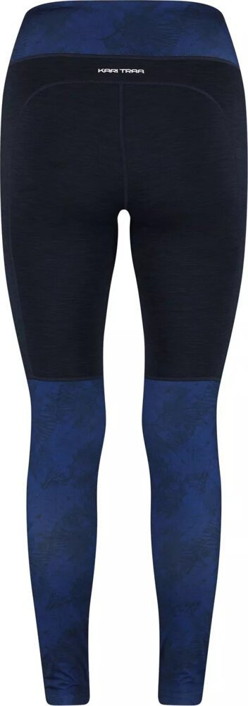 Pantallona sportive Kari Traa Fierce Pants, model i ngushtë, bel i lartë, blu e errët