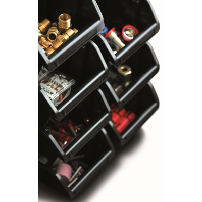 Set kuti organizimi Prosperplast Bineer Short, 10 copë, 180x98x118mm, të kuqe