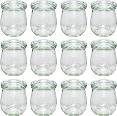 Set kavanozë qelqi Weck Tulip 671, 1/5 L, 12 copë, transparent