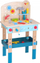 Lodër tavolinë pune Tooky Toy Work Bench, dru, 40x26x65 cm, shumëngjyrëshe