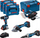 Set veglash elektrike Bosch Combo Kit 18V, 4 vegla, 3 bateri