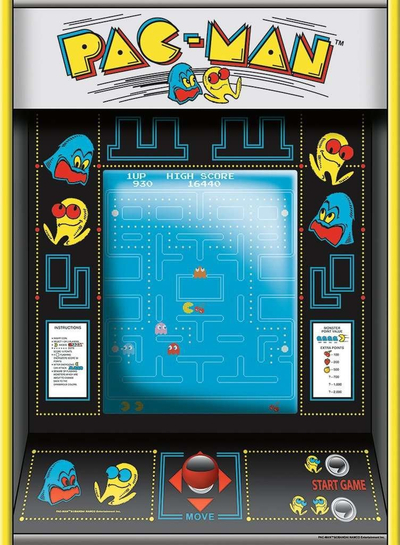 Puzzle Ravensburger Pac-man Arcade, 500 copa, për të rritur, me shumë ngjyra