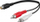 Kabllo audio splitter Wentronic Goobay AVK 108-0020, RCA 1 në 2, 20 cm, e zezë