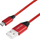 Kabllo LogiLink USB-A - microUSB, 0.3m, e kuqe