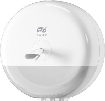 Dispenzer letre higjienike Tork SmartOne Mini Roll 681000, për tualet me frekuencë të mesme, plastik, i bardhë