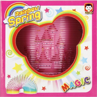 Lodër pranvere Rainbow Spring Unicorn, plastike, për fëmijë 3+, rozë