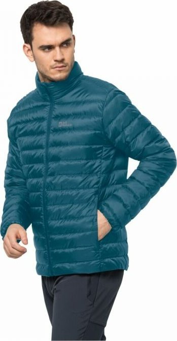 Машка јакна Jack Wolfskin Pack & Go Down Jkt M, со пердуви, големина S, сина
