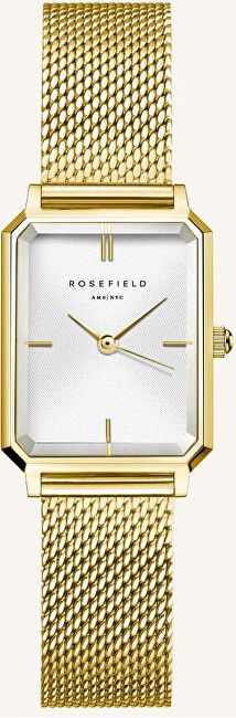 Orë dore për femra Rosefield The octagon XS Mesh Gold, e artë