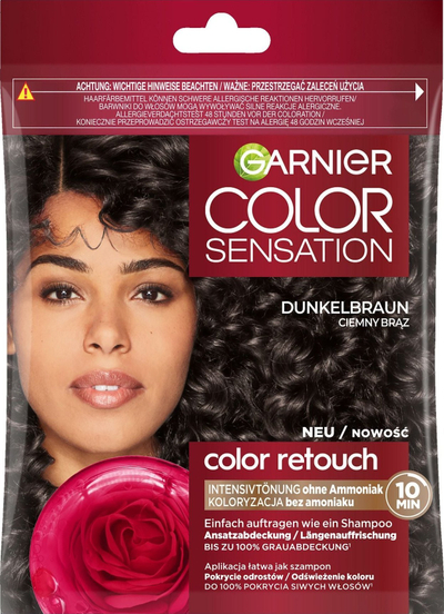 Shampo ngjyrosëse për flokë Garnier Color Sensation, pa amoniak, nuancë 3.0 Dark Brown